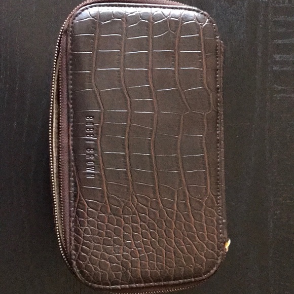 Bobbi Brown Cosmetic Bag in Tortoiseshell with Gold Hardware - Picture 1 of 7